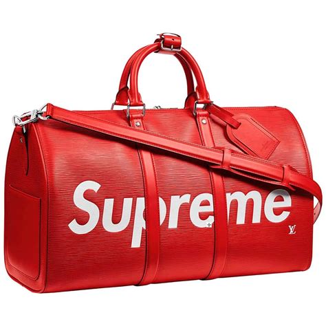 louis vuitton x supreme collab duffle bag